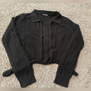 Brand new cute black knit top.